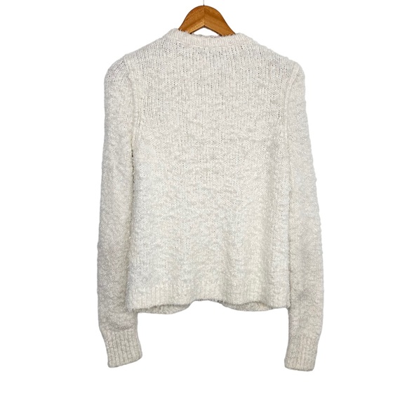 Rag & Bone Knit Womens Christina Textured Cardigan Sz Small Ivory Button Up - Picture 2 of 6